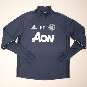 Manchester United JerseymFutbol Soccer Climacool Long Sleeve Blue 2016 Mens L